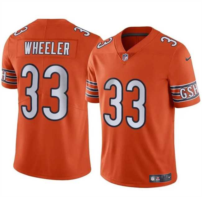 Men & Women & Youth Chicago Bears #33 Ian Wheeler Orange Vapor Football Stitched Jersey